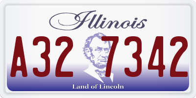 IL license plate A327342