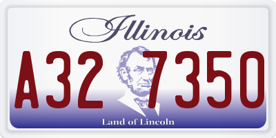 IL license plate A327350
