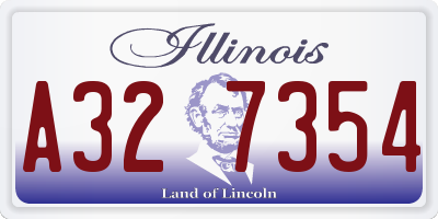 IL license plate A327354