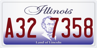 IL license plate A327358