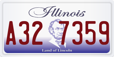 IL license plate A327359