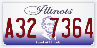 IL license plate A327364