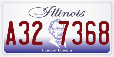 IL license plate A327368