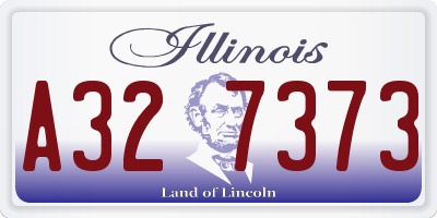 IL license plate A327373