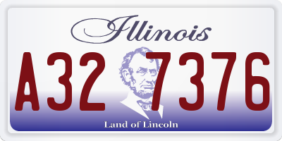 IL license plate A327376