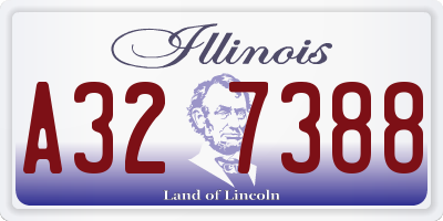 IL license plate A327388