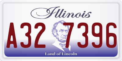 IL license plate A327396