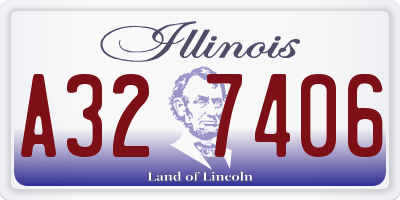 IL license plate A327406