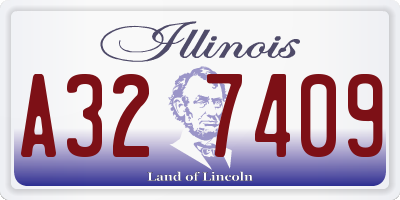 IL license plate A327409