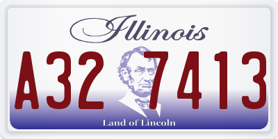 IL license plate A327413