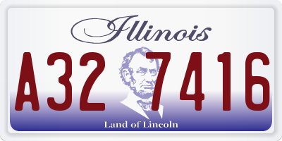 IL license plate A327416