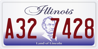 IL license plate A327428