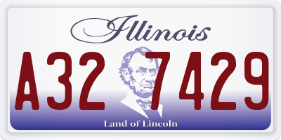 IL license plate A327429