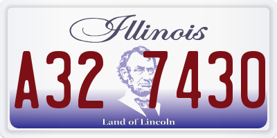 IL license plate A327430