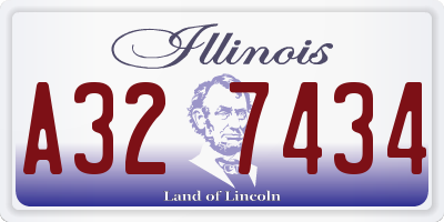 IL license plate A327434