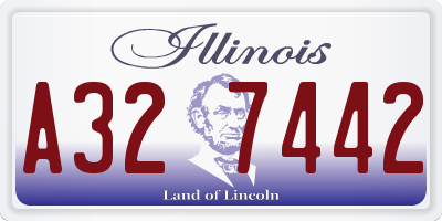 IL license plate A327442