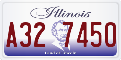 IL license plate A327450