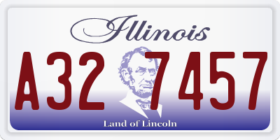 IL license plate A327457