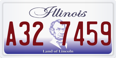 IL license plate A327459