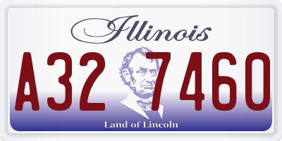 IL license plate A327460