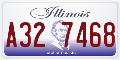 IL license plate A327468
