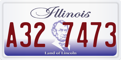 IL license plate A327473