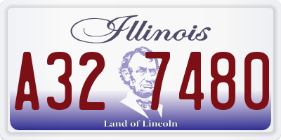 IL license plate A327480