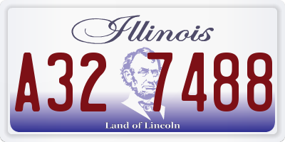IL license plate A327488