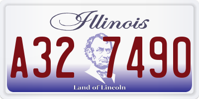 IL license plate A327490