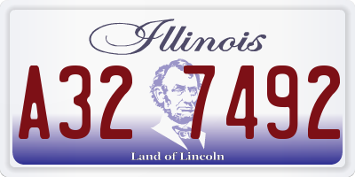 IL license plate A327492