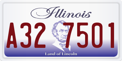 IL license plate A327501
