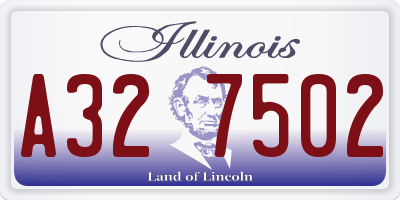 IL license plate A327502
