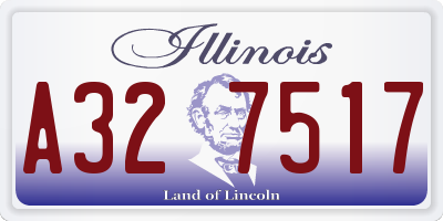 IL license plate A327517