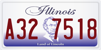 IL license plate A327518