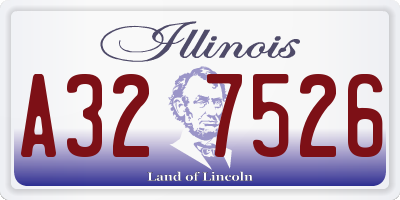 IL license plate A327526