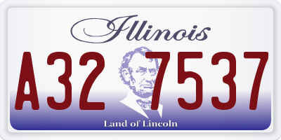 IL license plate A327537