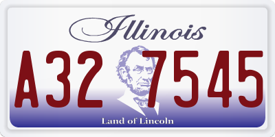IL license plate A327545