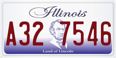 IL license plate A327546