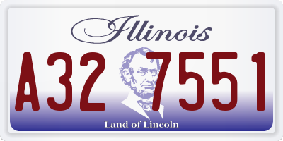 IL license plate A327551