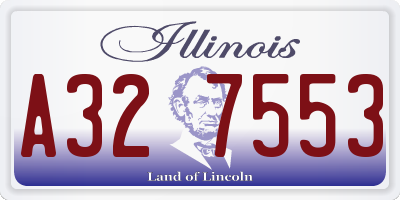IL license plate A327553