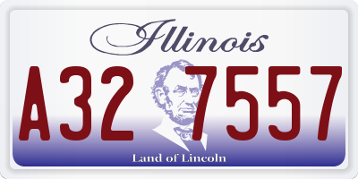 IL license plate A327557