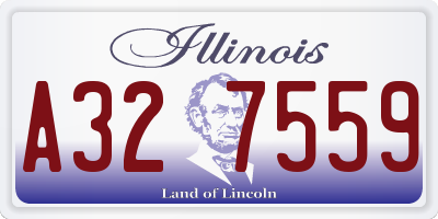 IL license plate A327559