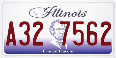 IL license plate A327562