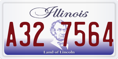 IL license plate A327564