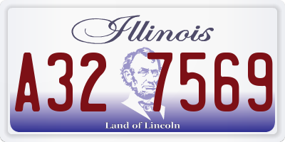 IL license plate A327569