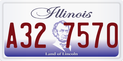 IL license plate A327570