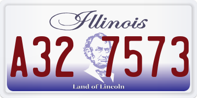 IL license plate A327573