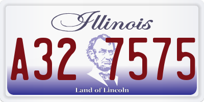 IL license plate A327575