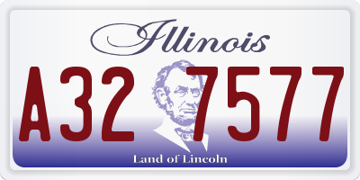 IL license plate A327577