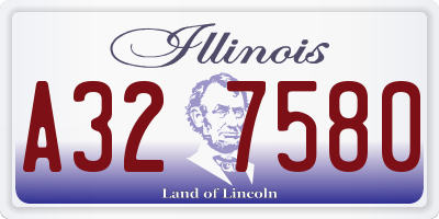 IL license plate A327580